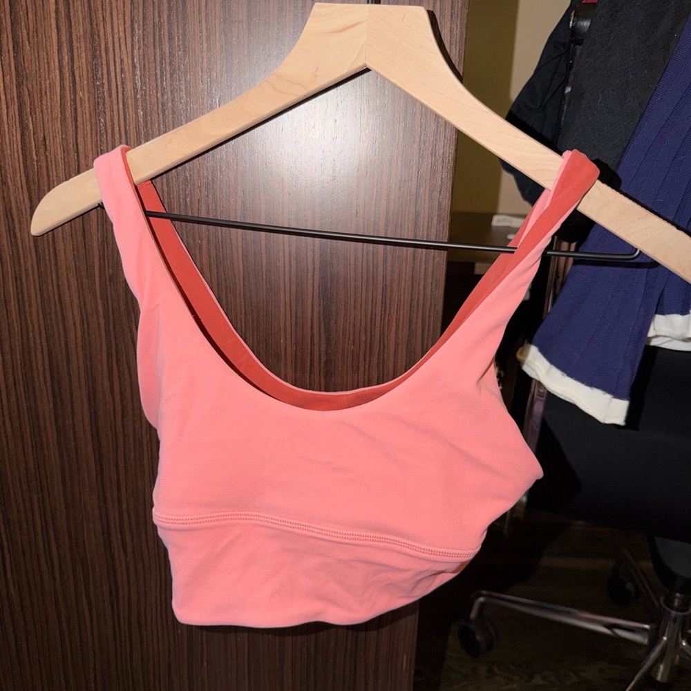 Lululemon Coral Pink Sports Bra / Size 4